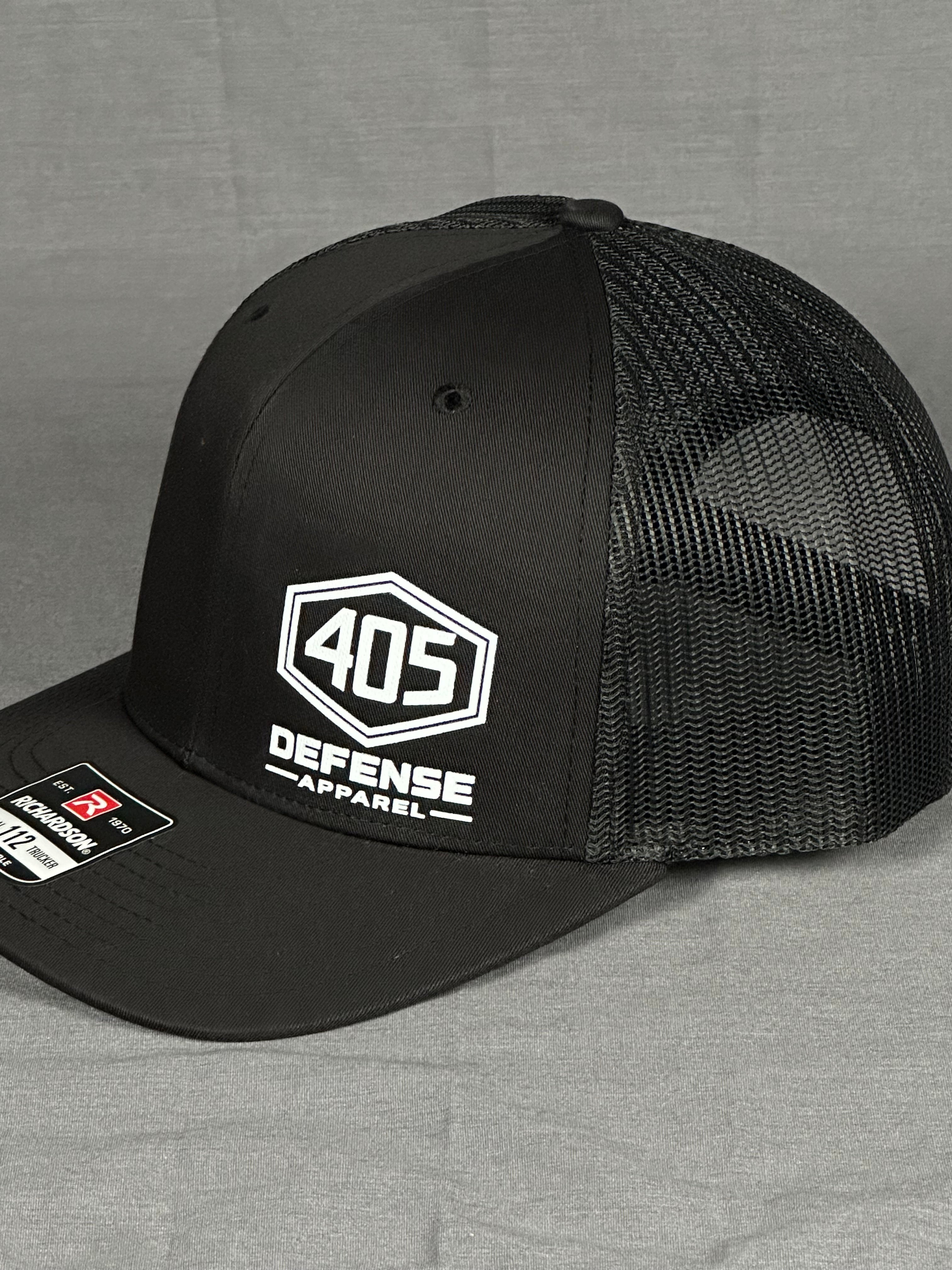 Side profile of hex logo adjustable snapback hat